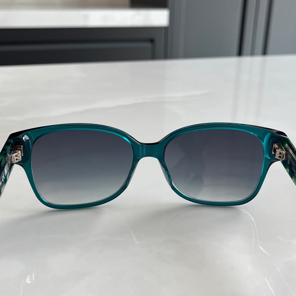 Kate Spade Trulee Sunglasses. Green, Square Frames, UV400. - Picture 13 of 15